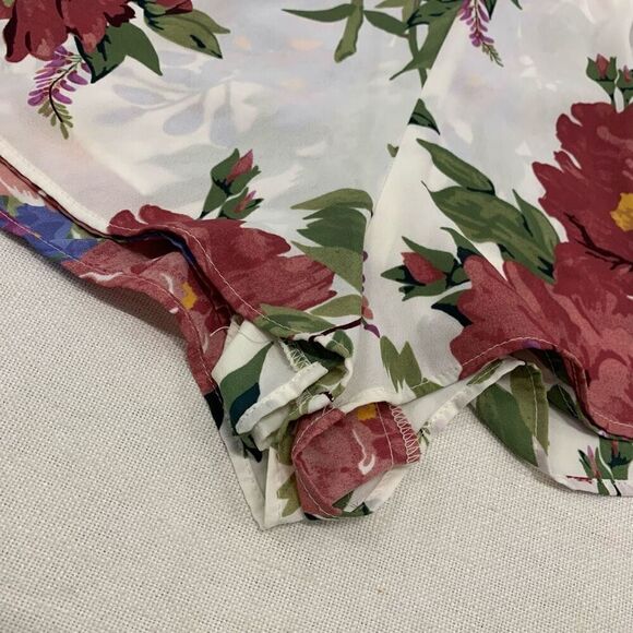 Show Me Your MuMu Sz S high waist floral chiffon zipper pleated pockets shorts - Picture 5 of 10